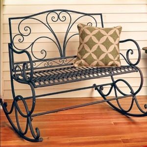 Metal porch rocker